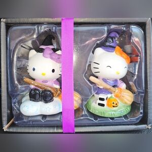 Hello Kitty Halloween Witch Salt and Pepper Shakers